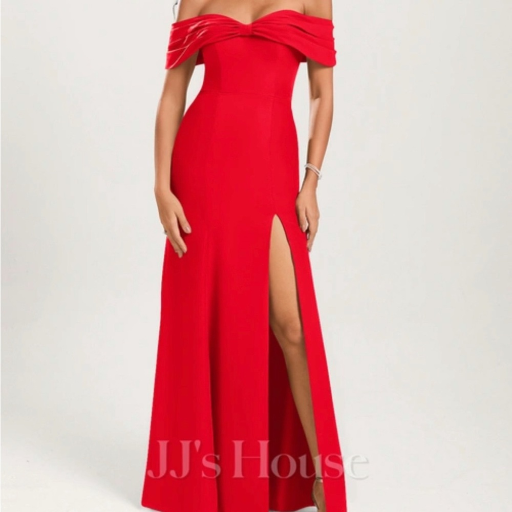 JJs House Strapless Red Bridesmaid/Wedding Guest Dress